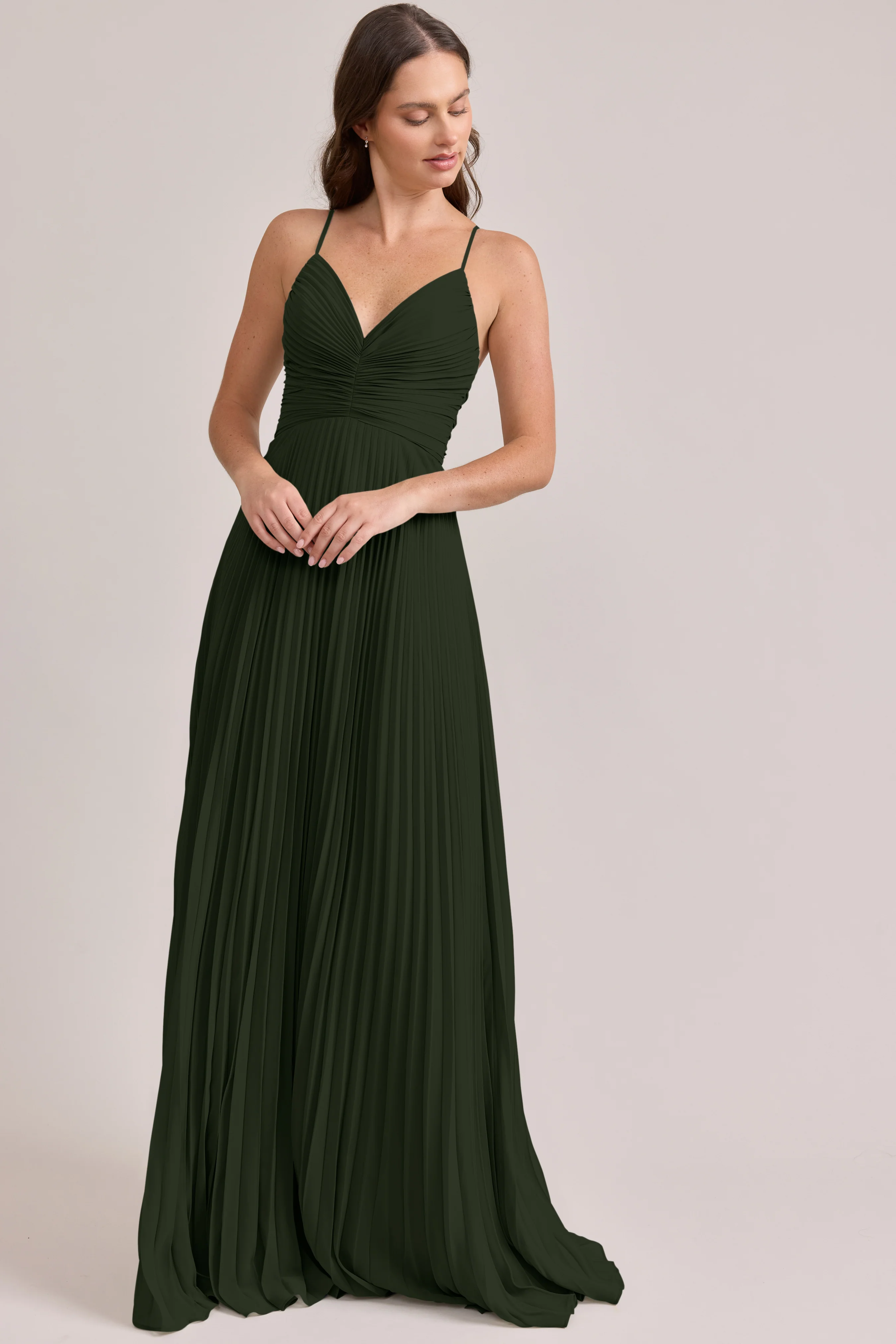 Vivian Chiffon Pleated Dress | Made To Order - Image 32