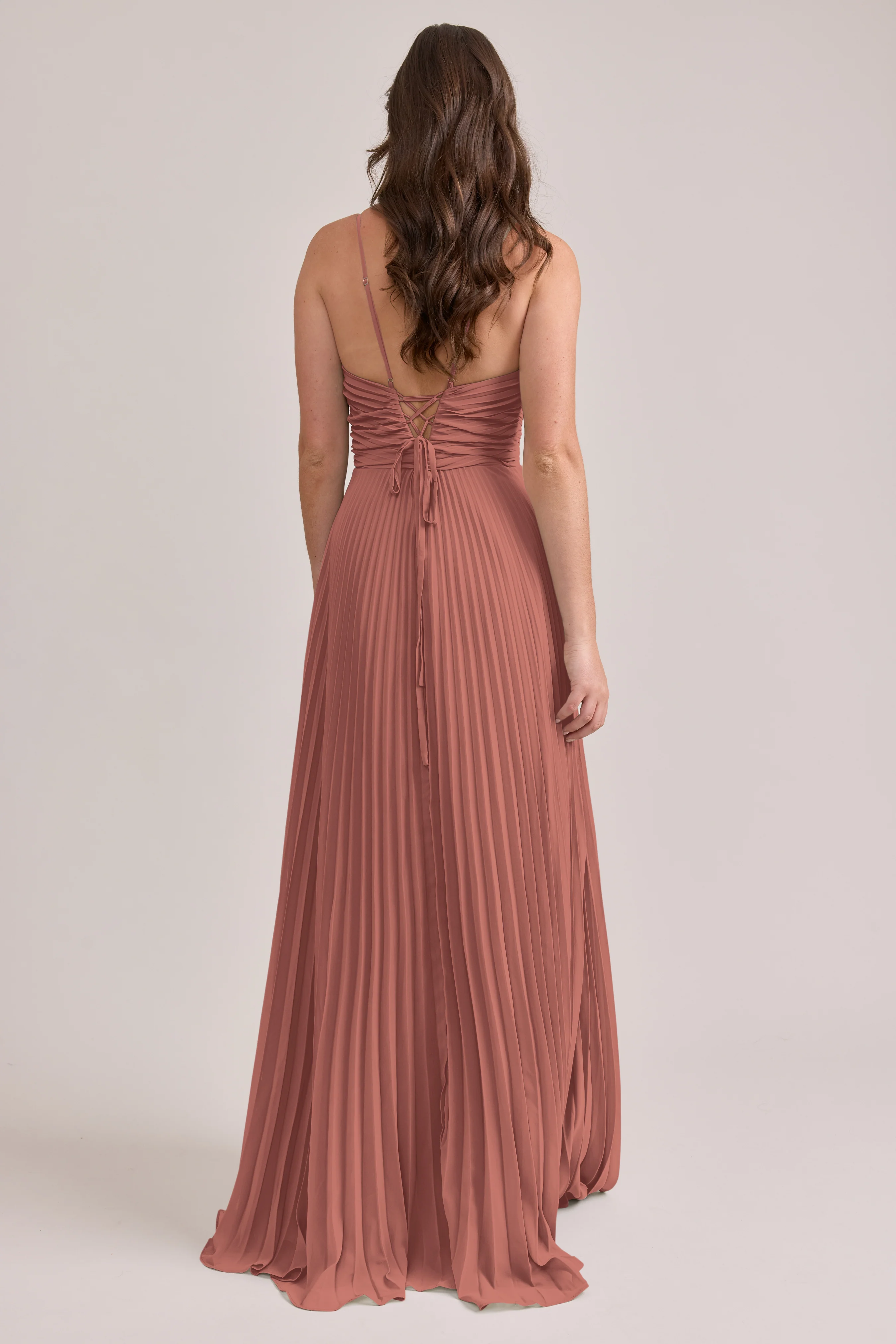 Vivian Chiffon Pleated Dress | Made To Order - Image 35