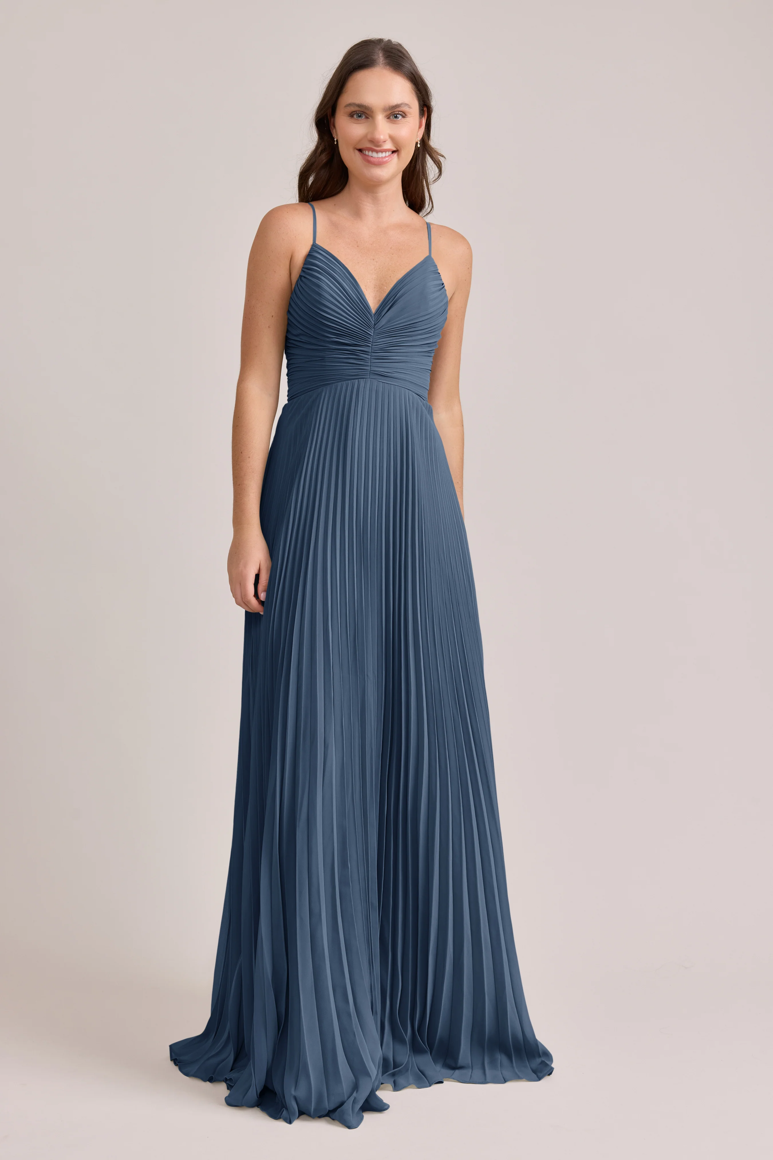 Vivian Chiffon Pleated Dress | Made To Order - Image 37