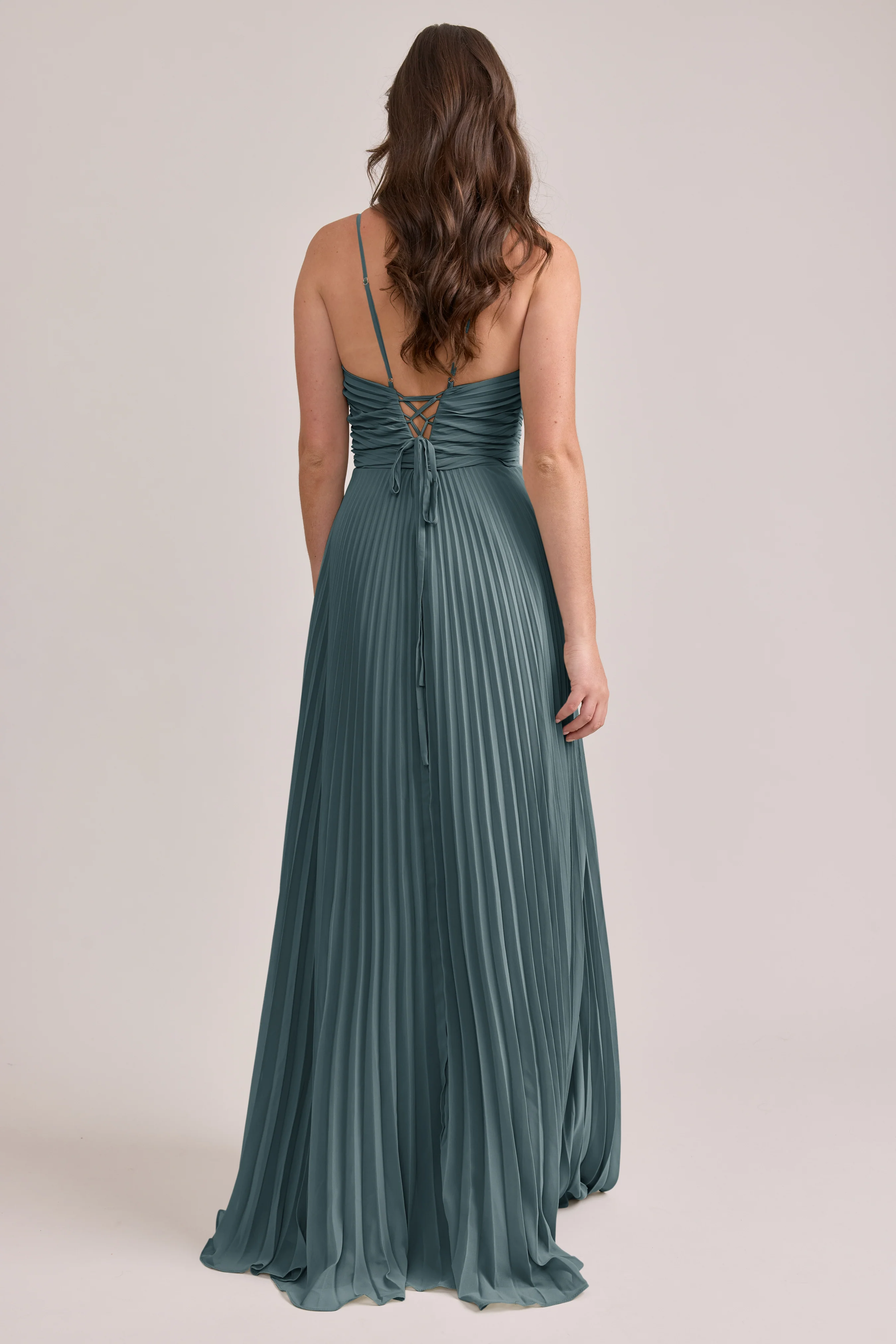 Vivian Chiffon Pleated Dress | Made To Order - Image 43