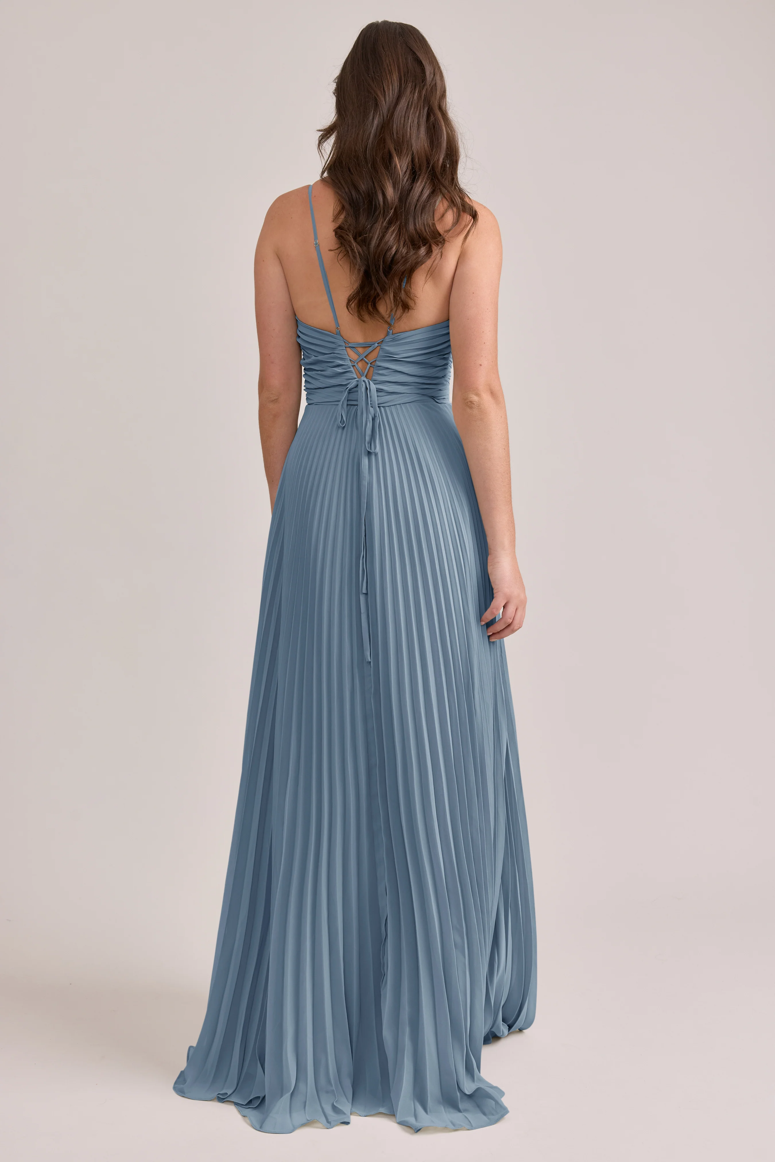 Vivian Chiffon Pleated Dress | Made To Order - Image 49