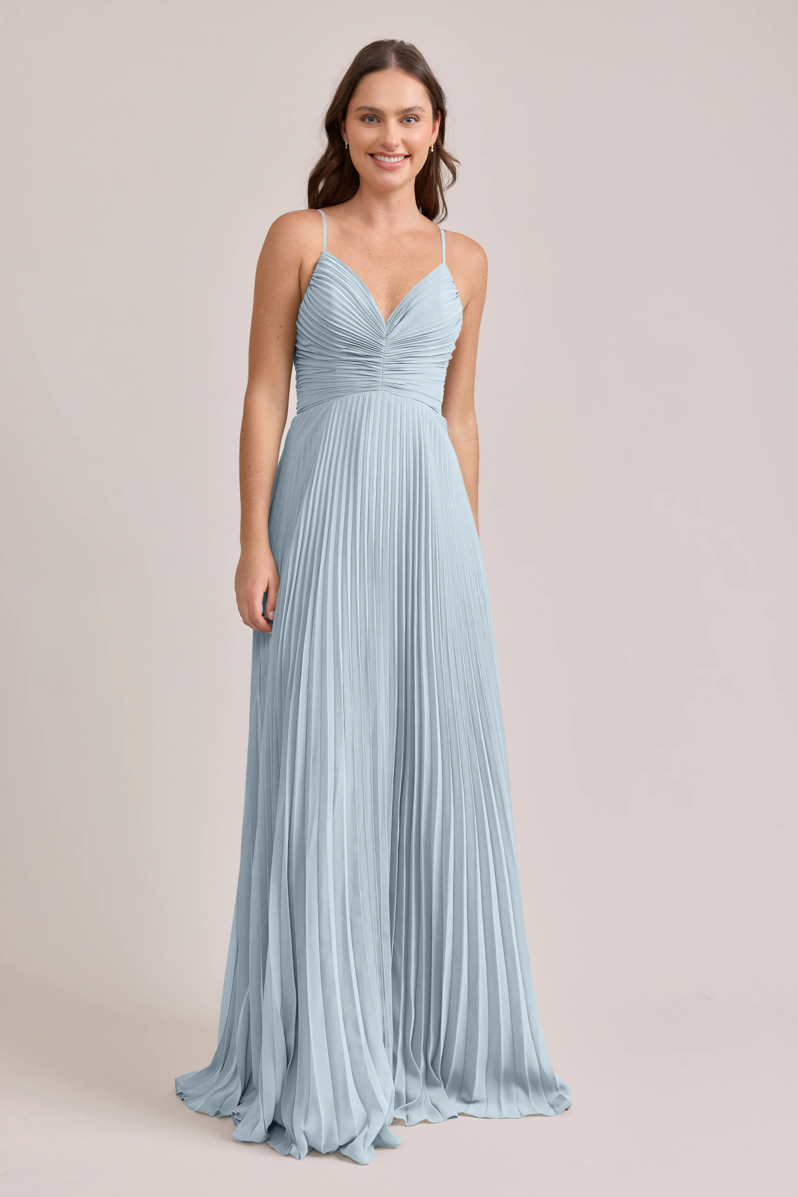 Vivian Chiffon Pleated Dress | Made To Order - Image 57