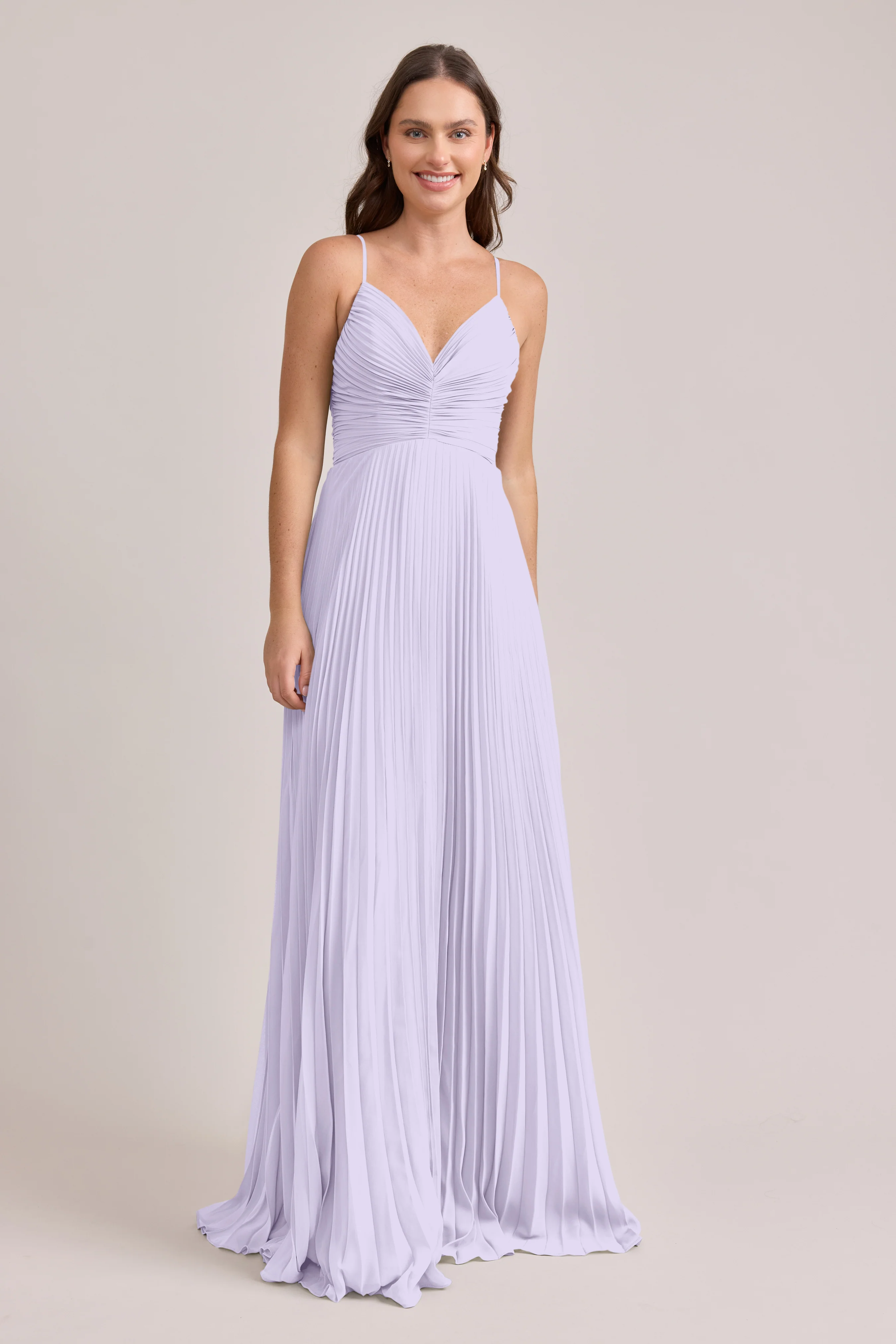 Vivian Chiffon Pleated Dress | Made To Order - Image 60