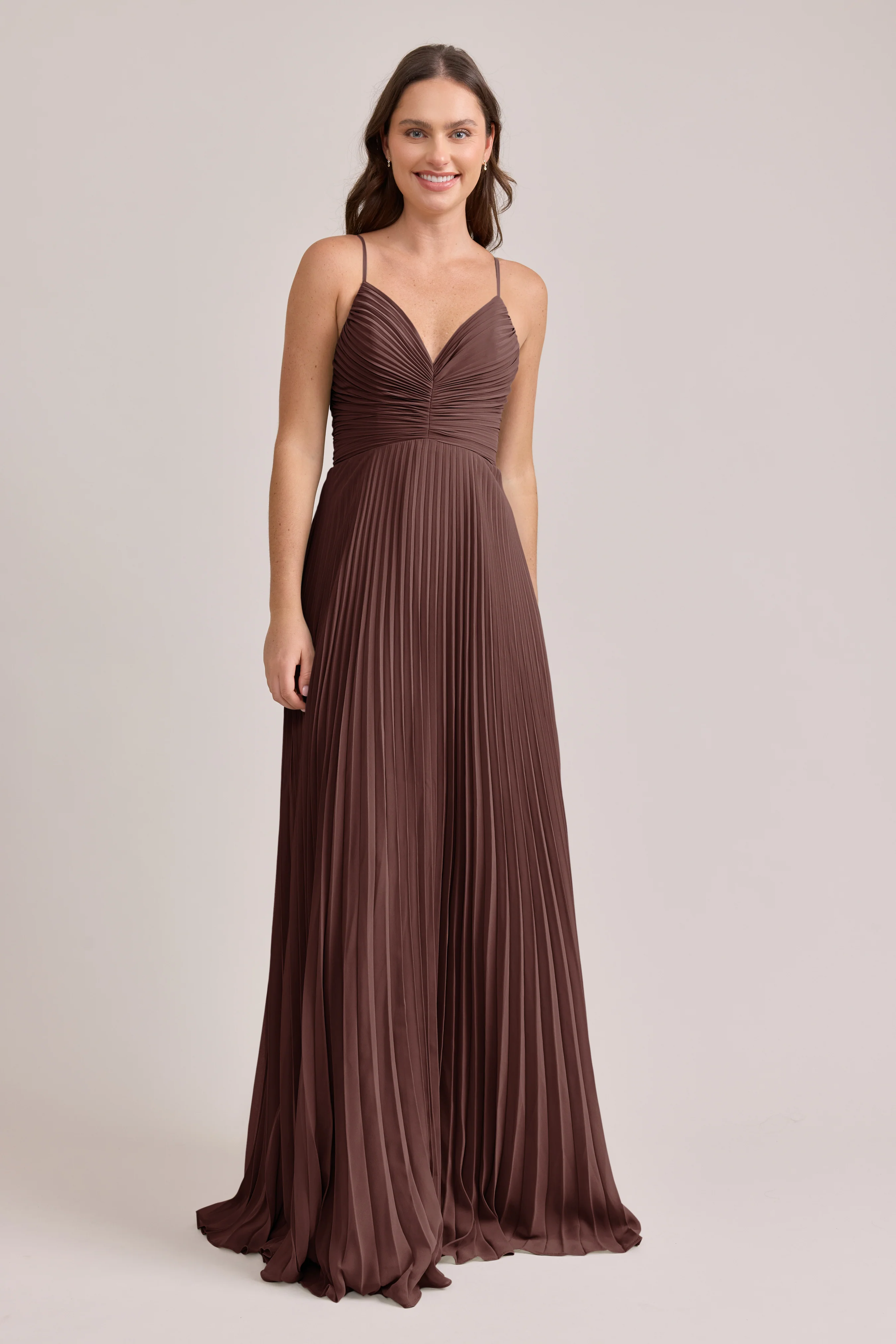 Vivian Chiffon Pleated Dress | Made To Order - Image 63
