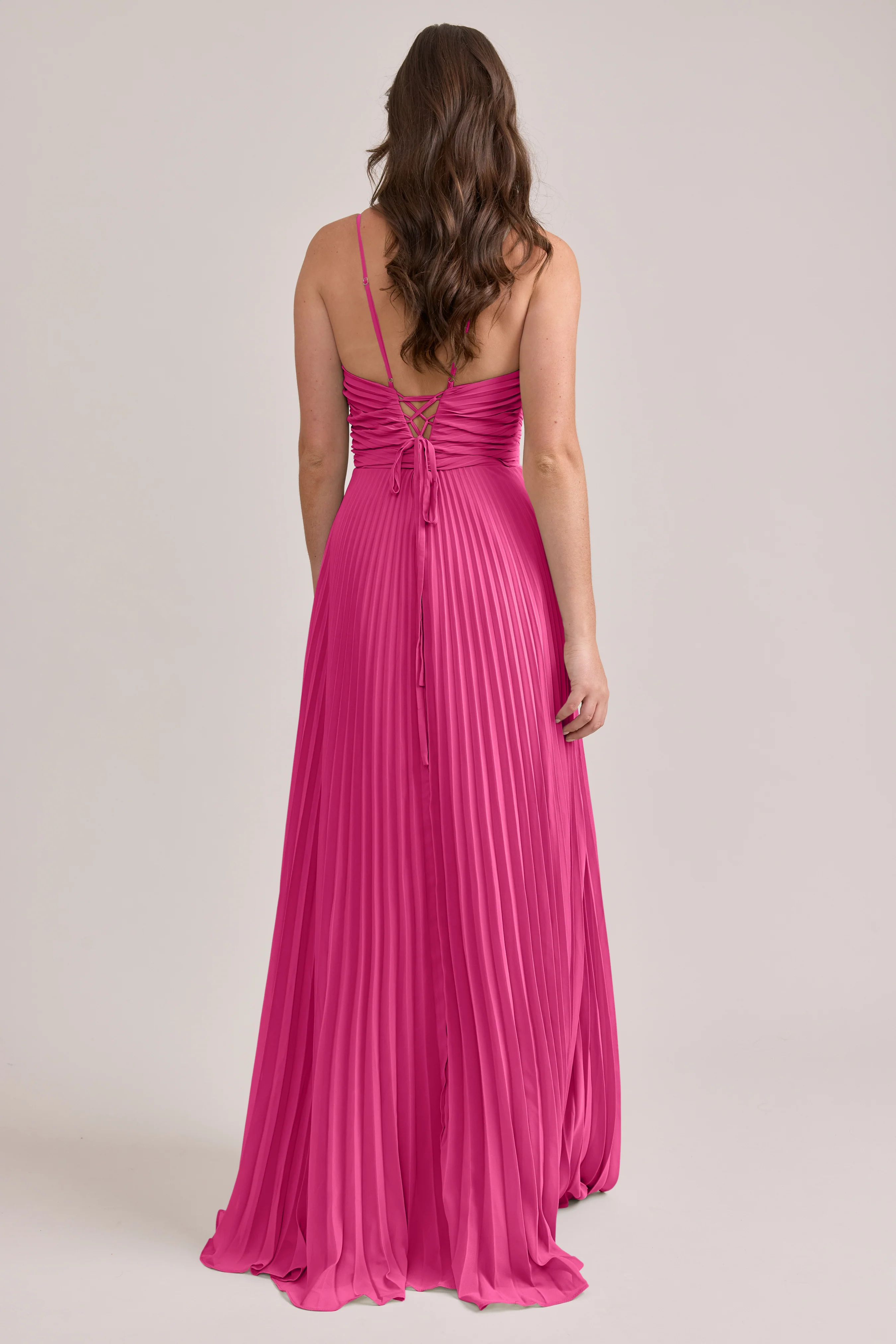 Vivian Chiffon Pleated Dress | Made To Order - Image 67