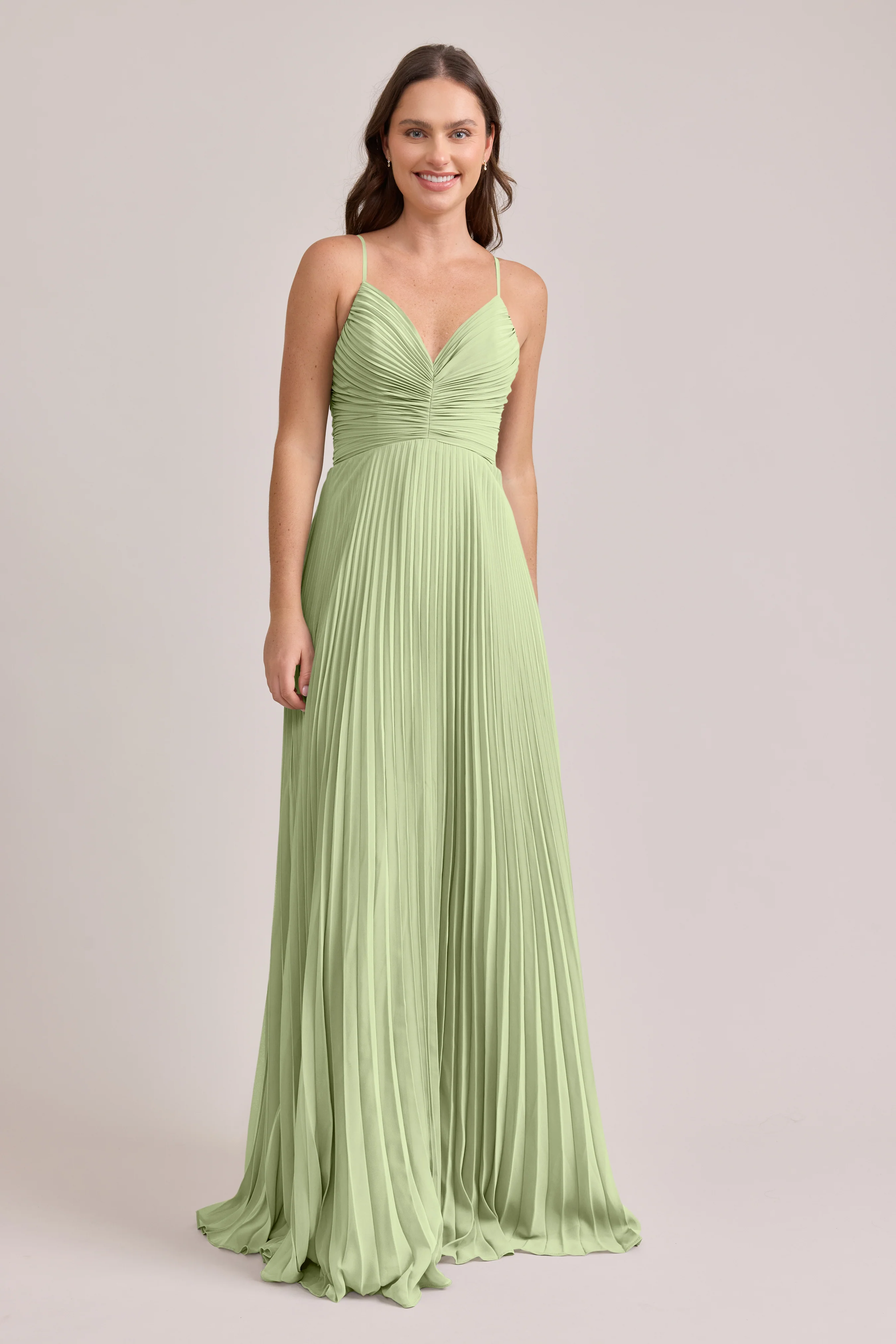 Vivian Chiffon Pleated Dress | Made To Order - Image 72