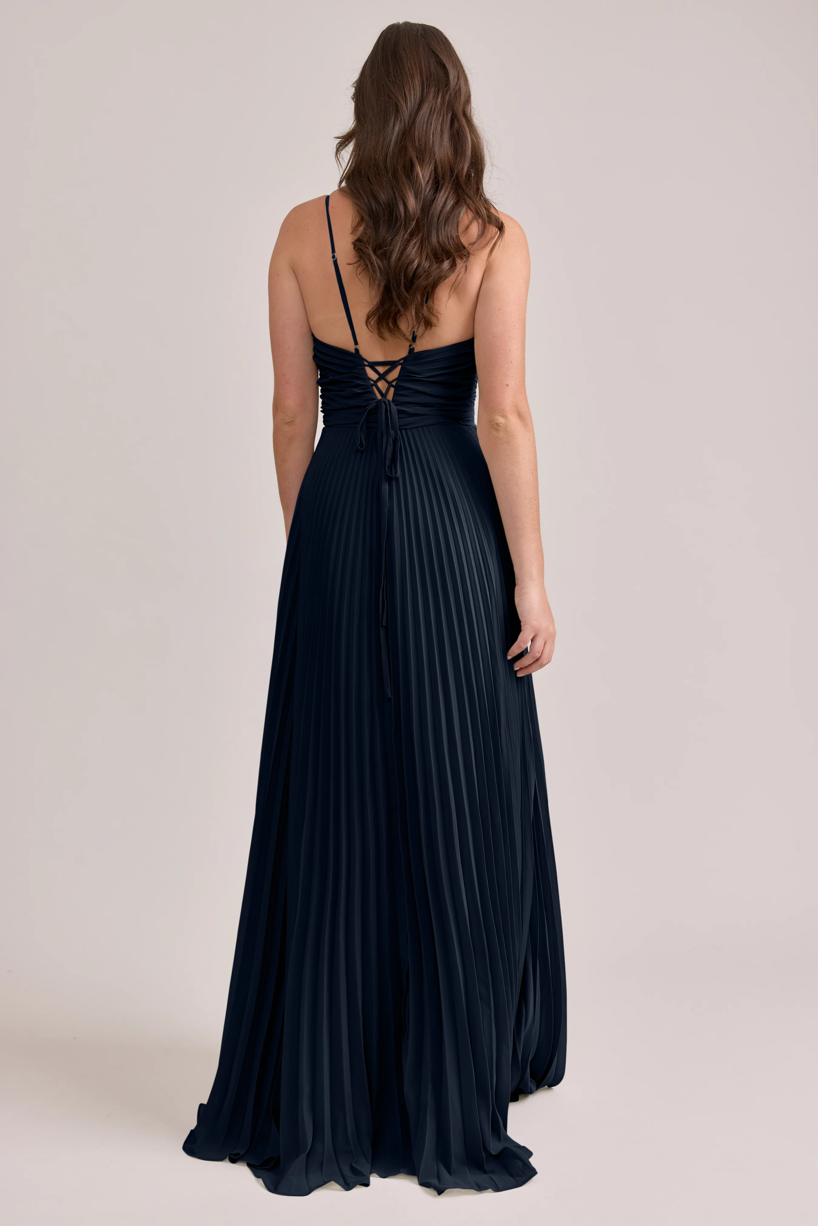 Vivian Chiffon Pleated Dress | Made To Order - Image 86