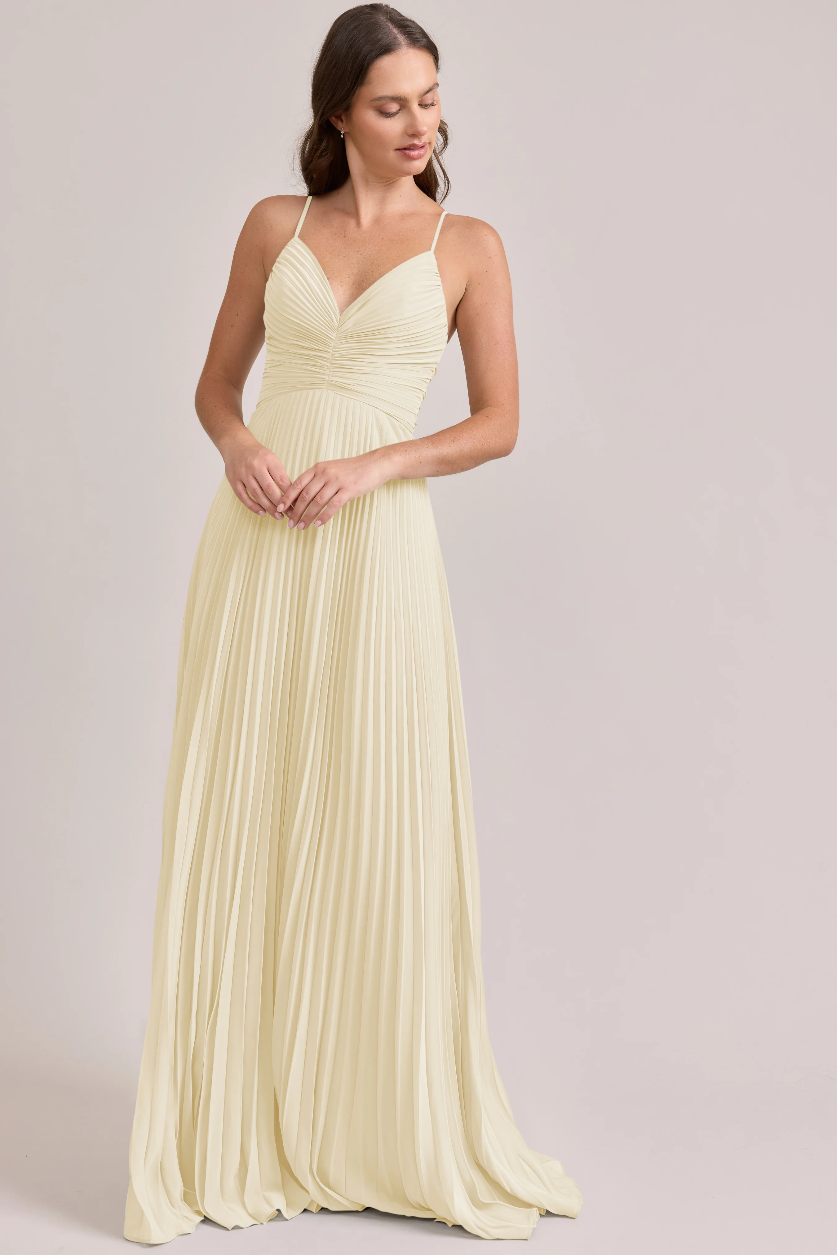 Vivian Chiffon Pleated Dress | Made To Order - Image 90