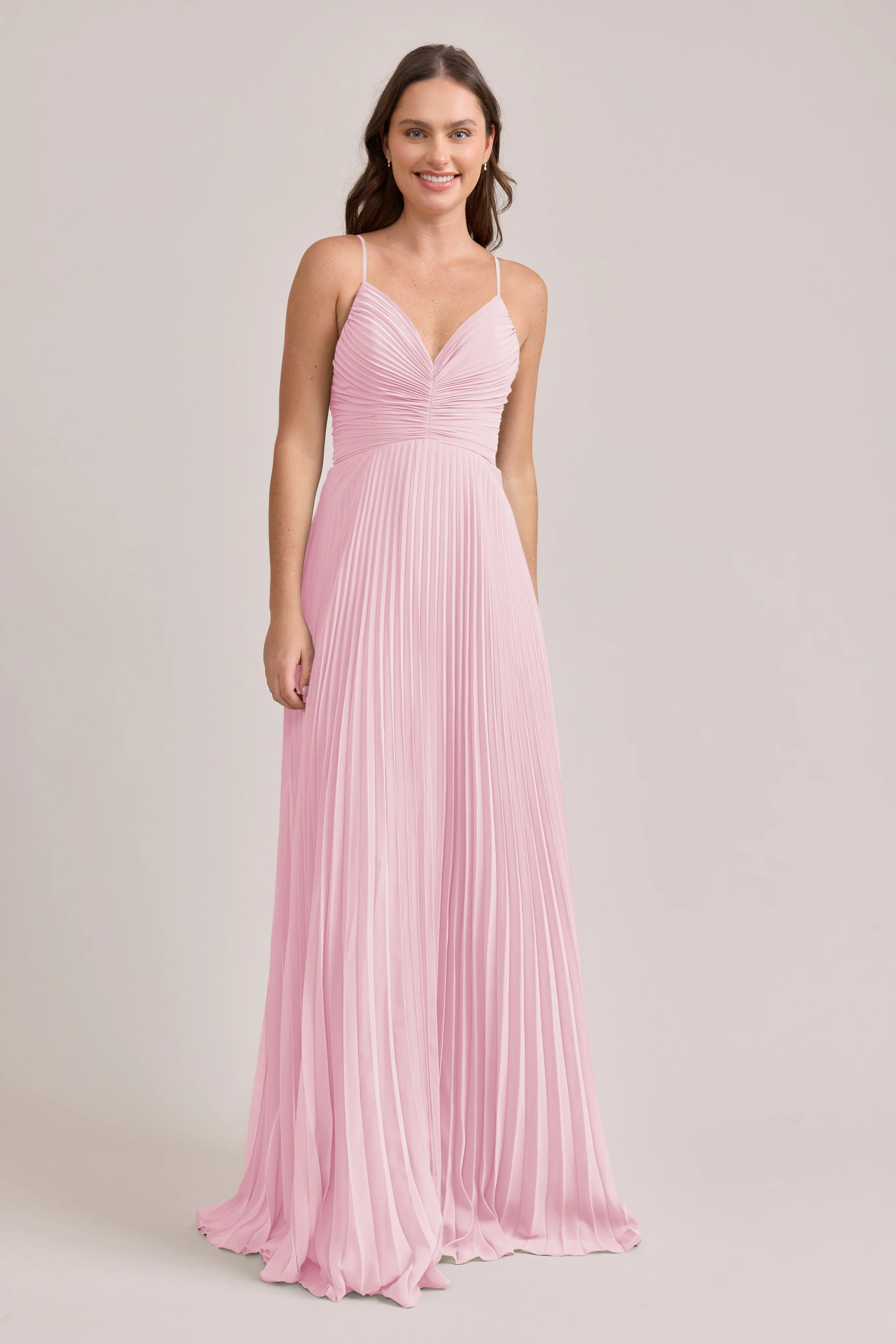 Vivian Chiffon Pleated Dress | Made To Order - Image 91