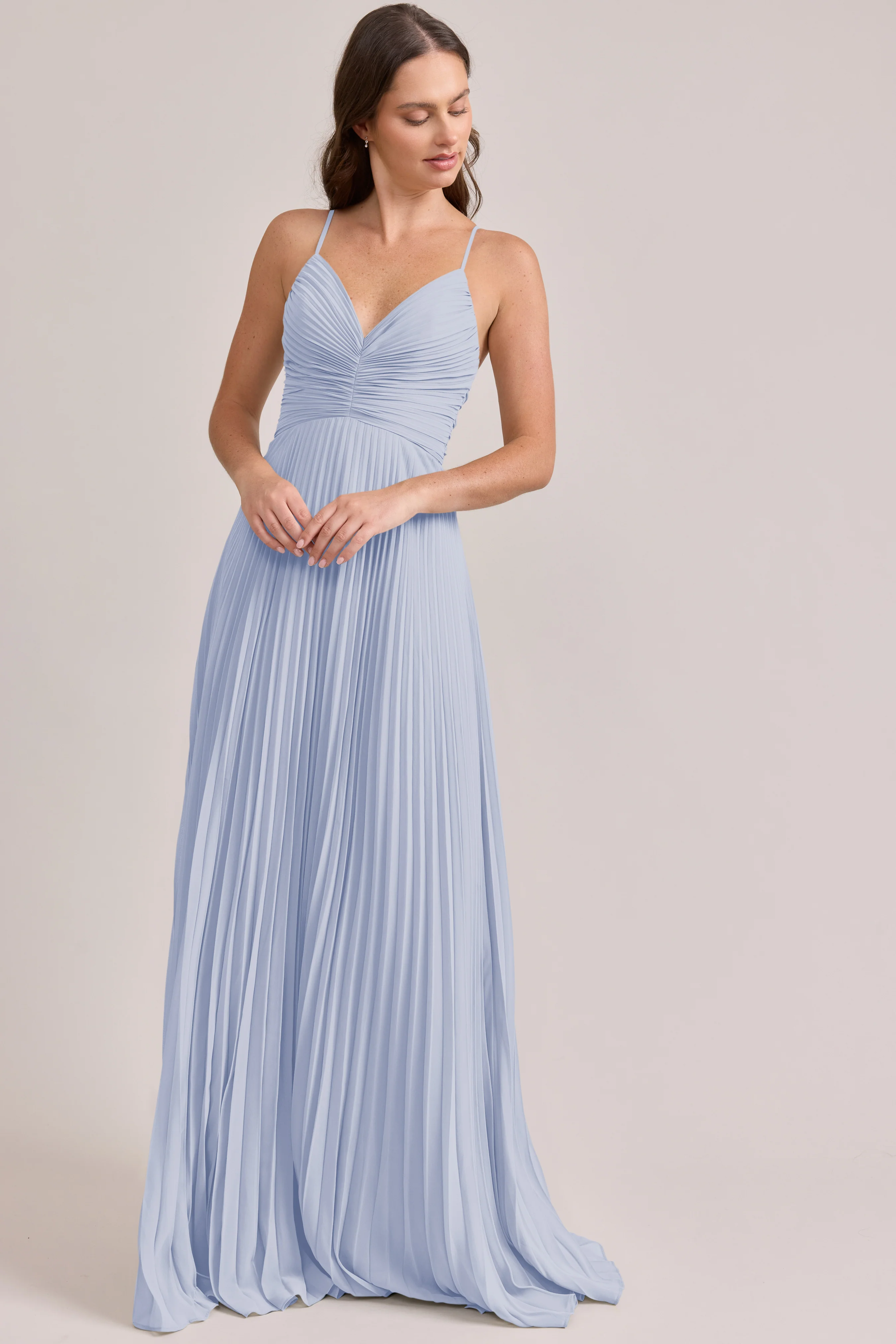 Vivian Chiffon Pleated Dress | Made To Order - Image 96