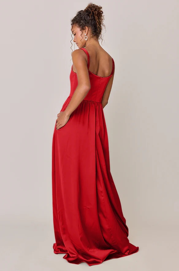 Whitney Satin Dress | Made To Order - Image 125