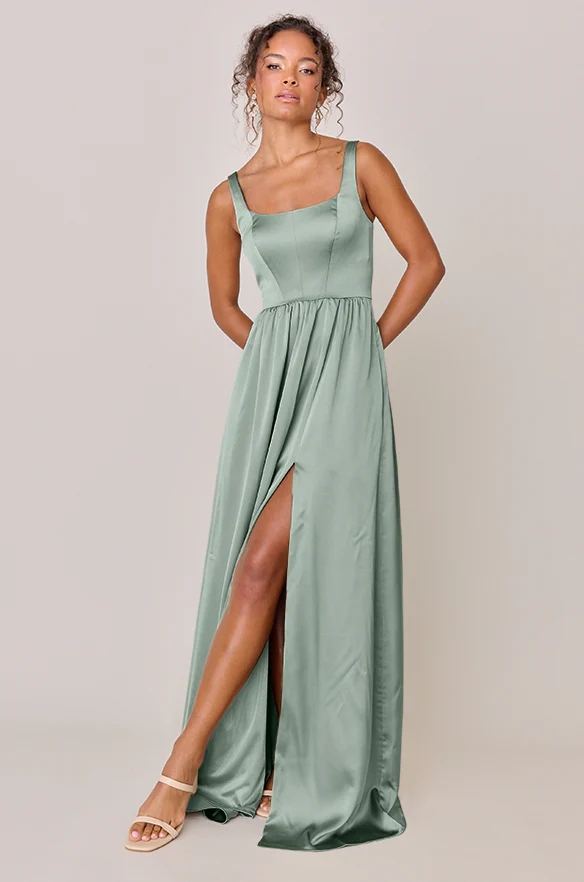 Whitney Satin Dress | Made To Order - Image 148