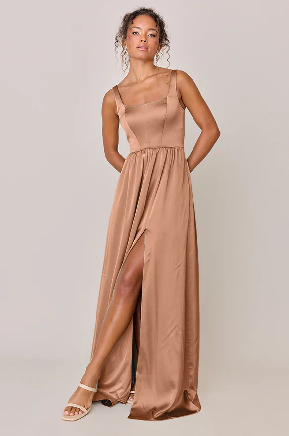 Whitney Satin Dress | Made To Order - Image 173