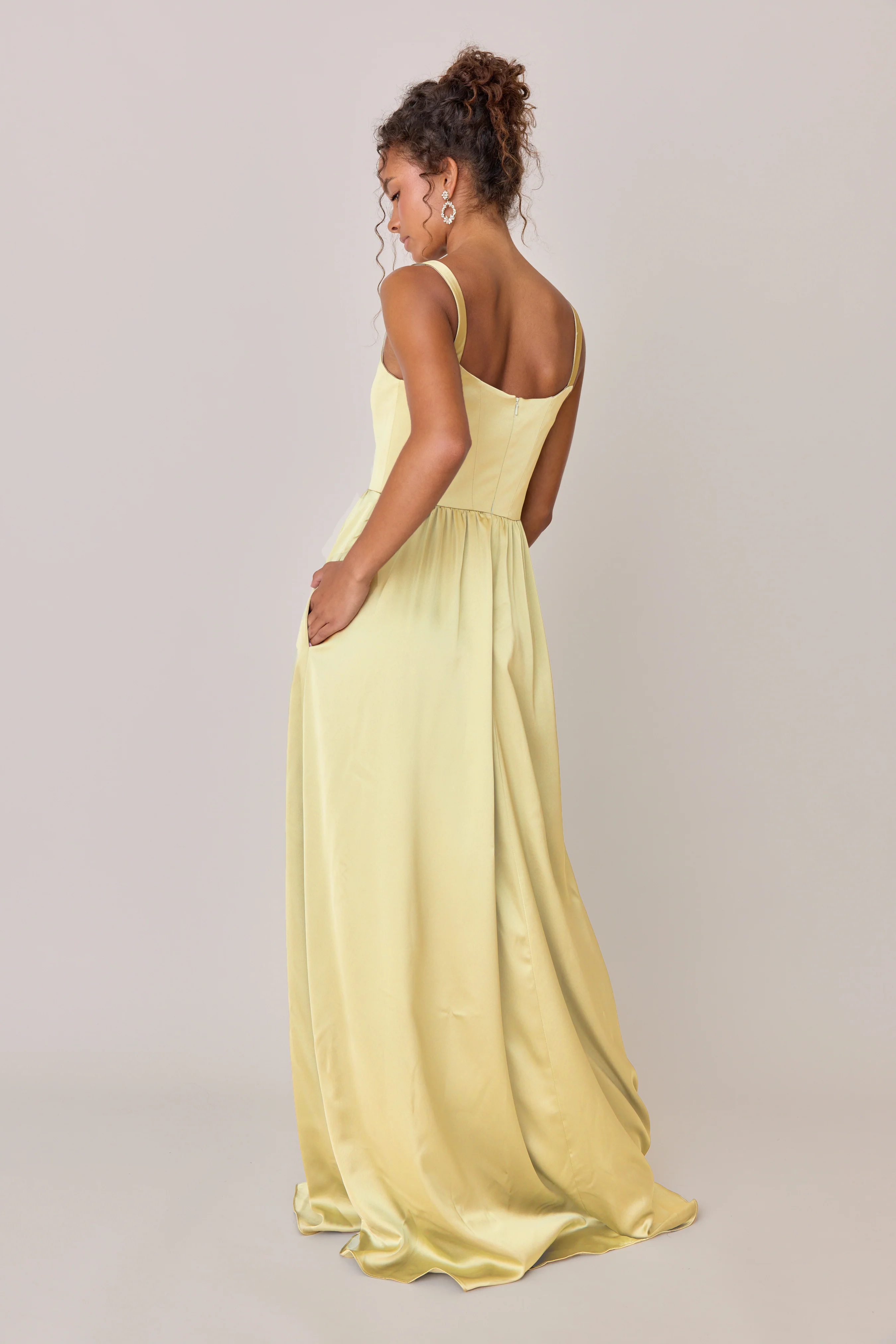 Whitney Satin Dress | Made To Order - Image 179