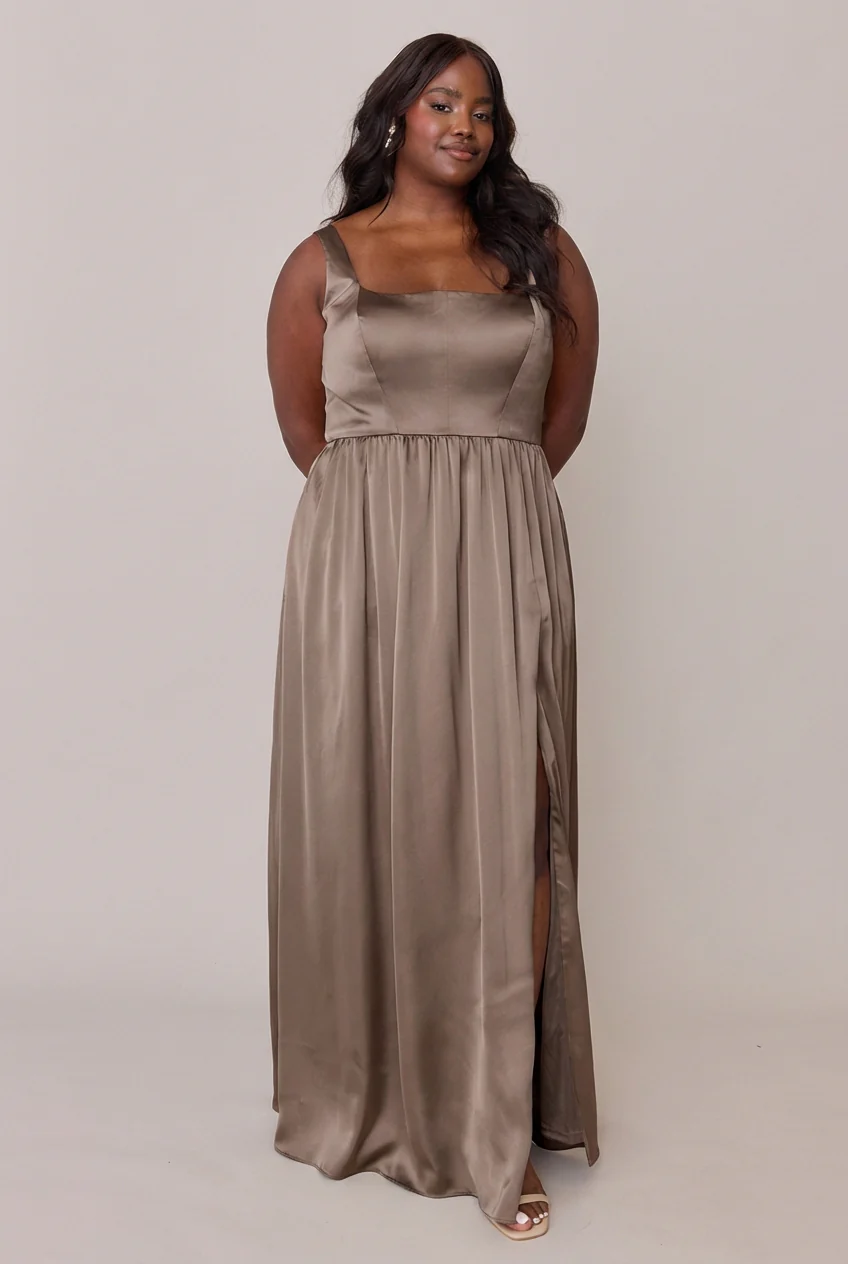 Whitney Satin Dress | Made To Order - Image 243