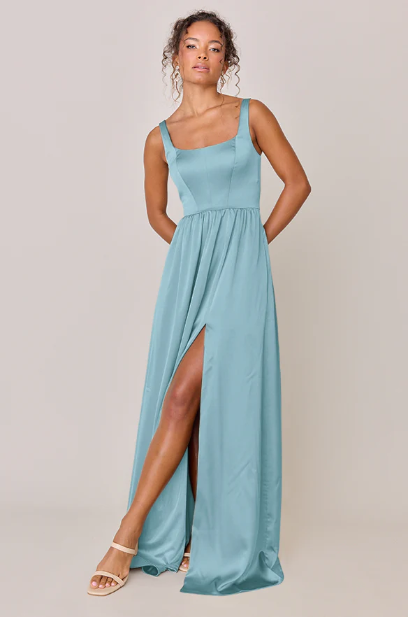 Whitney Satin Dress | Made To Order - Image 76