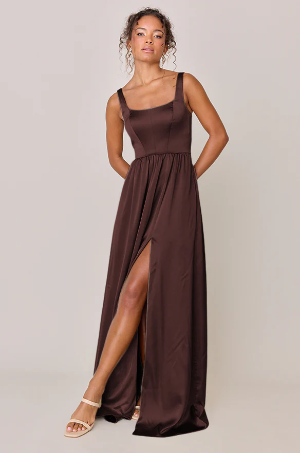 Whitney Satin Dress | Made To Order - Image 88
