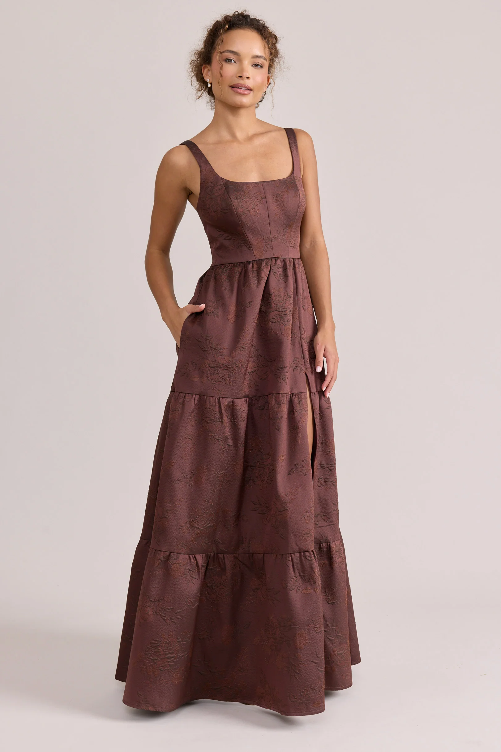 Winslet Jacquard Dress | Made To Order - Image 45
