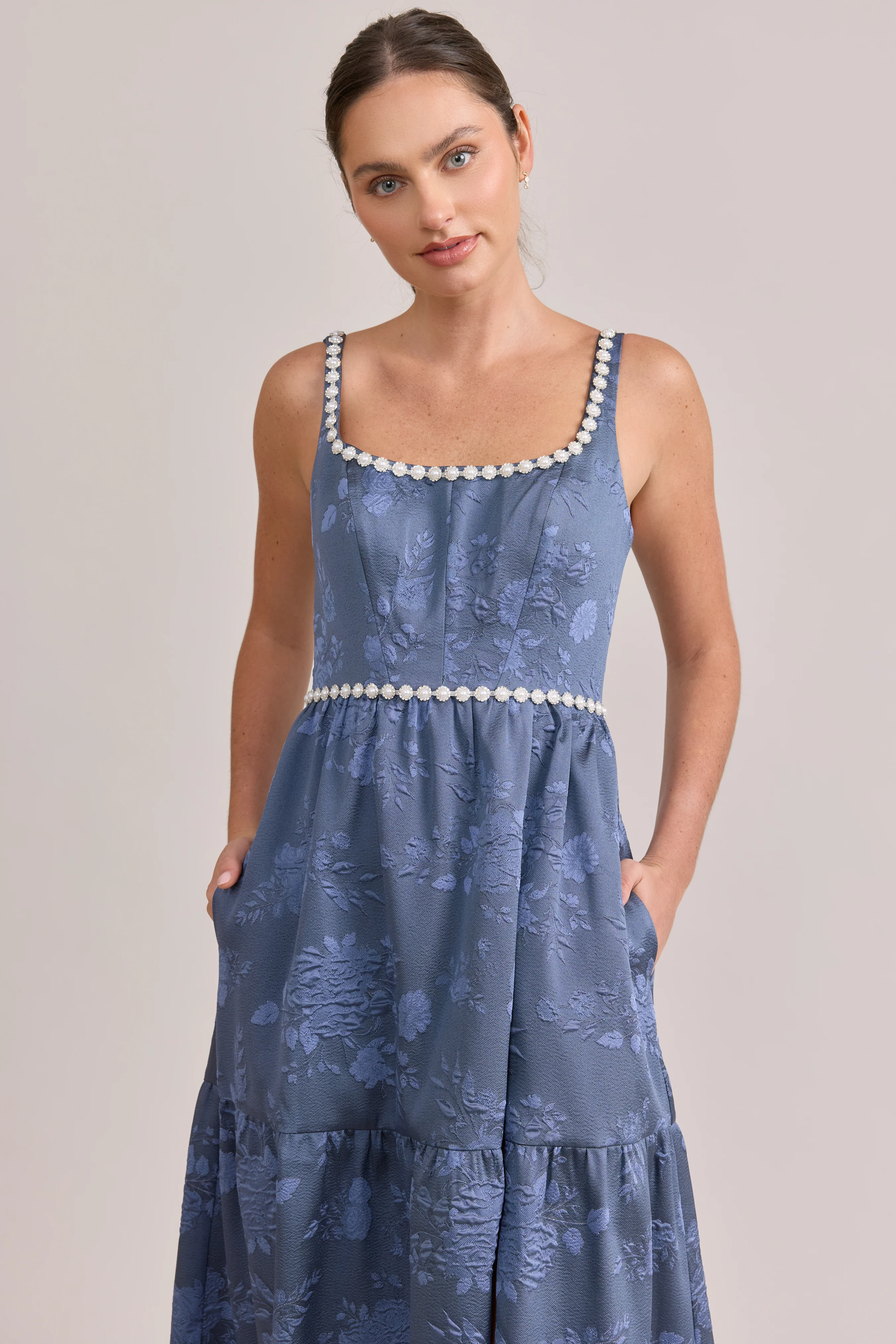 Winslet Luxe Jacquard Dress | Made To Order - Image 35